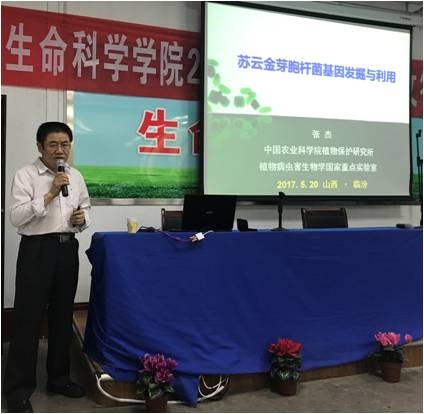 (张杰研究员作报告)